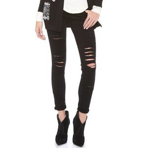 FRAME Denim Le Color Rip Skinny Jeans